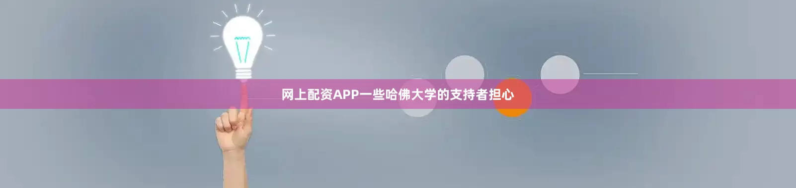 网上配资APP一些哈佛大学的支持者担心
