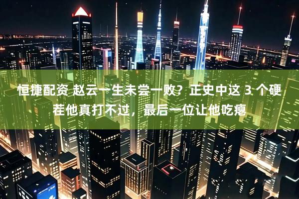 恒捷配资 赵云一生未尝一败？正史中这 3 个硬茬他真打不过，最后一位让他吃瘪