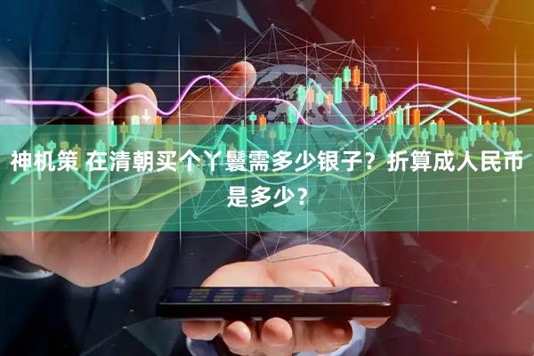 神机策 在清朝买个丫鬟需多少银子？折算成人民币是多少？